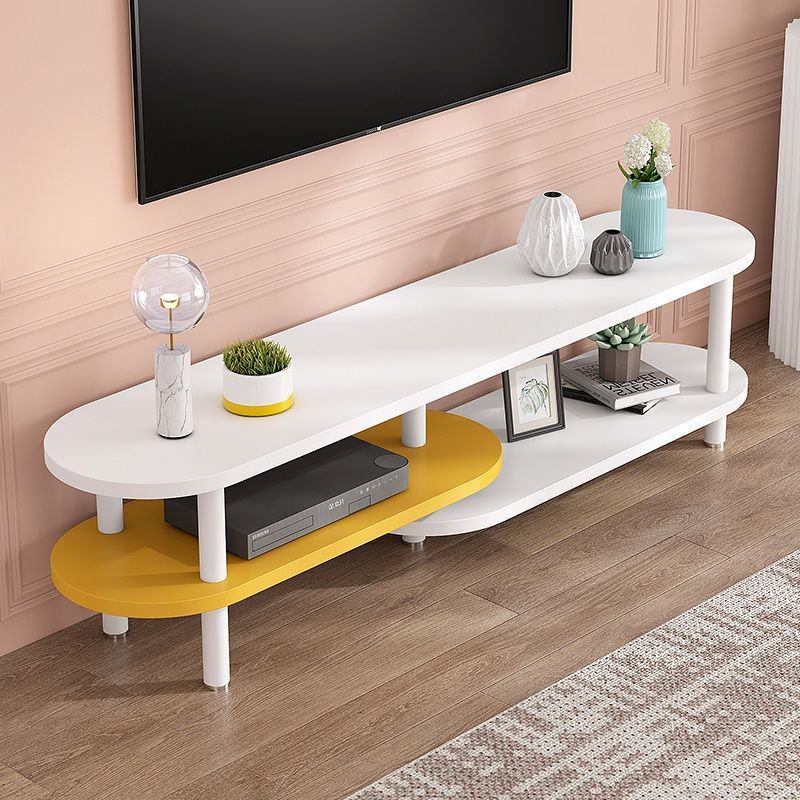 Nordic Coffee Table Tv Cabinet Combination Small Short Size Internet Celebrity Simple Small Apartment Living Room Light Luxury Glass Tv Cabinet