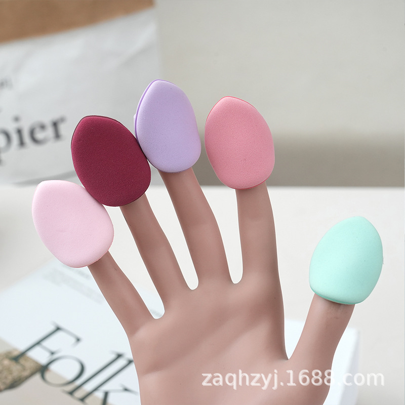 Mini aplicador de maquillaje en forma de corazón, sin látex, compacto, herramienta de retoque de maquillaje, no absorbente, desechable, transfronterizo.