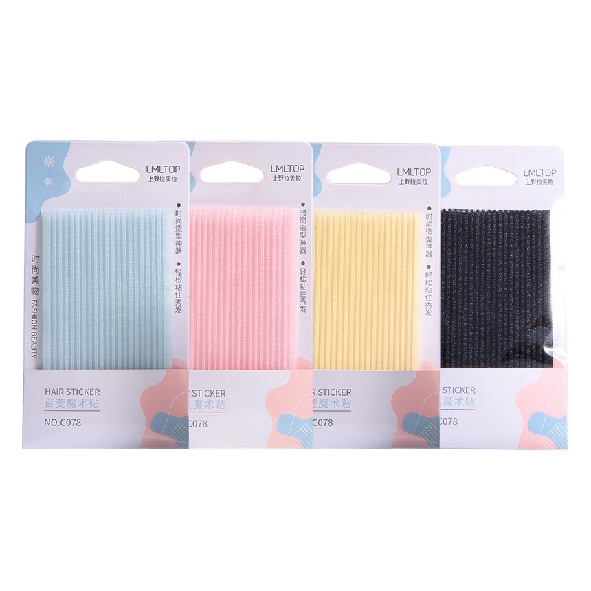 LMLTOP Juego de 2 piezas de pegatinas para flequillo, herramienta mágica para flequillo, pinza para flequillo, herramienta de peluquería C078