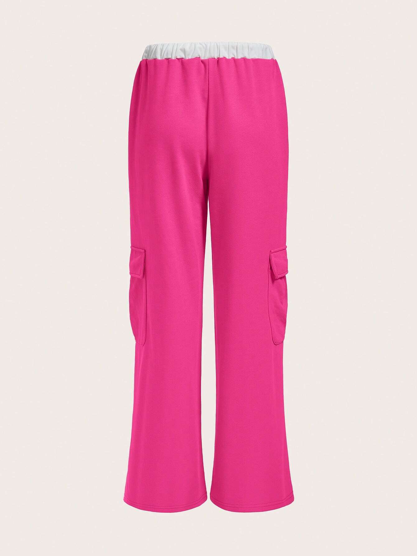 Ropa de mujer europea y americana transfronteriza Ropa de trabajo de calle alta americana Pantalones casuales Pantalones rectos sueltos de pierna ancha Pantalones con cordón