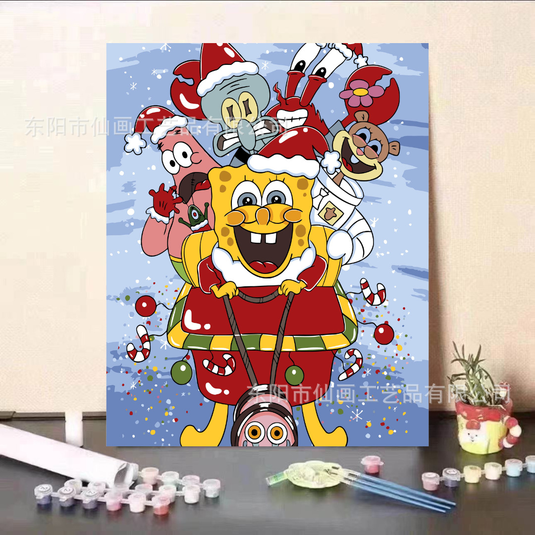 Crayón pequeño nuevo curar pintura al óleo digital dormitorio sala de estar decoración de escritorio de oficina para regalos amigos