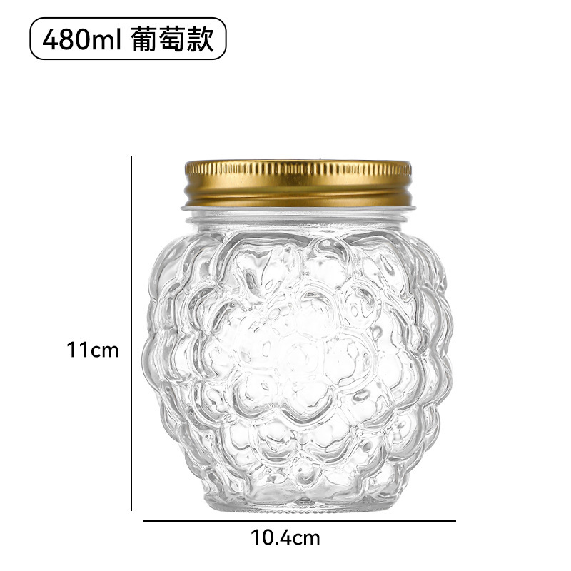 新款水果罐燕窝瓶鱼胶瓶密封罐花胶瓶酸奶瓶沙拉酱瓶玻璃罐可炖|undefined