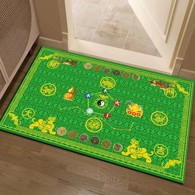 Avtomobil döşəmə paspasları – Wealth and Fortune, Home Use, Waterproof and - emerald-green-4060cm-no-need-to-wipe-or-wash