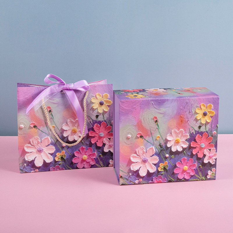 Caja de regalo puntual Caja plegable Caja de regalo de una pieza Caja de regalo de vacaciones Caja de papel con tapa magnética Logotipo personalizado