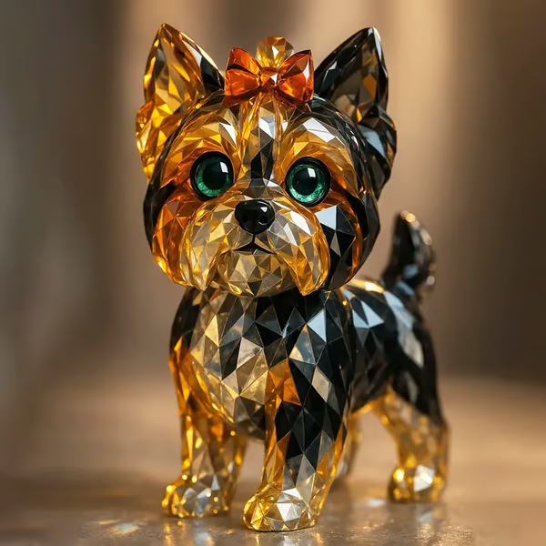 GFクロスボーダー独立ステーション新品クリスタルアニマルスカルプチャーズ結晶動物アクリルプリントフラット|undefined