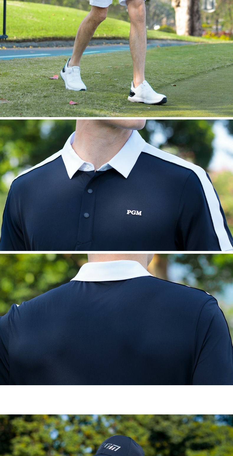 Áo polo golf nam tay ngắn co giãn nhanh khô, phù hợp xuân hè — YF794 tay ngắn màu đỏ [vải tương phản/hút ẩm nhanh khô/đàn hồi mềm mại], YF794 tay ngắn màu xanh nước ngoài [vải tương phản/hút ẩm nhanh khô/đàn hồi mềm mại], YF794 trắng tay ngắn [tương phản màu vải/hút ẩm nhanh khô/đàn hồi mềm mại], YF794 tay ngắn màu xanh nhạt [vải tương phản/hút ẩm nhanh khô/đàn hồi mềm mại] chi tiết 15