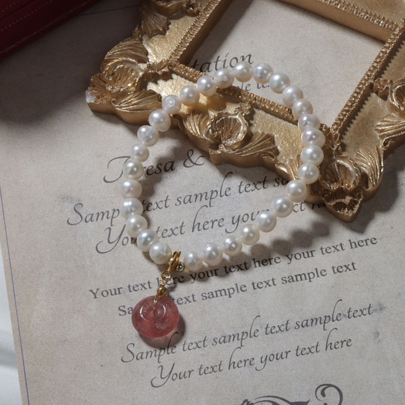 Sweet Round Baroque Pearls Bracelets 1 Piece