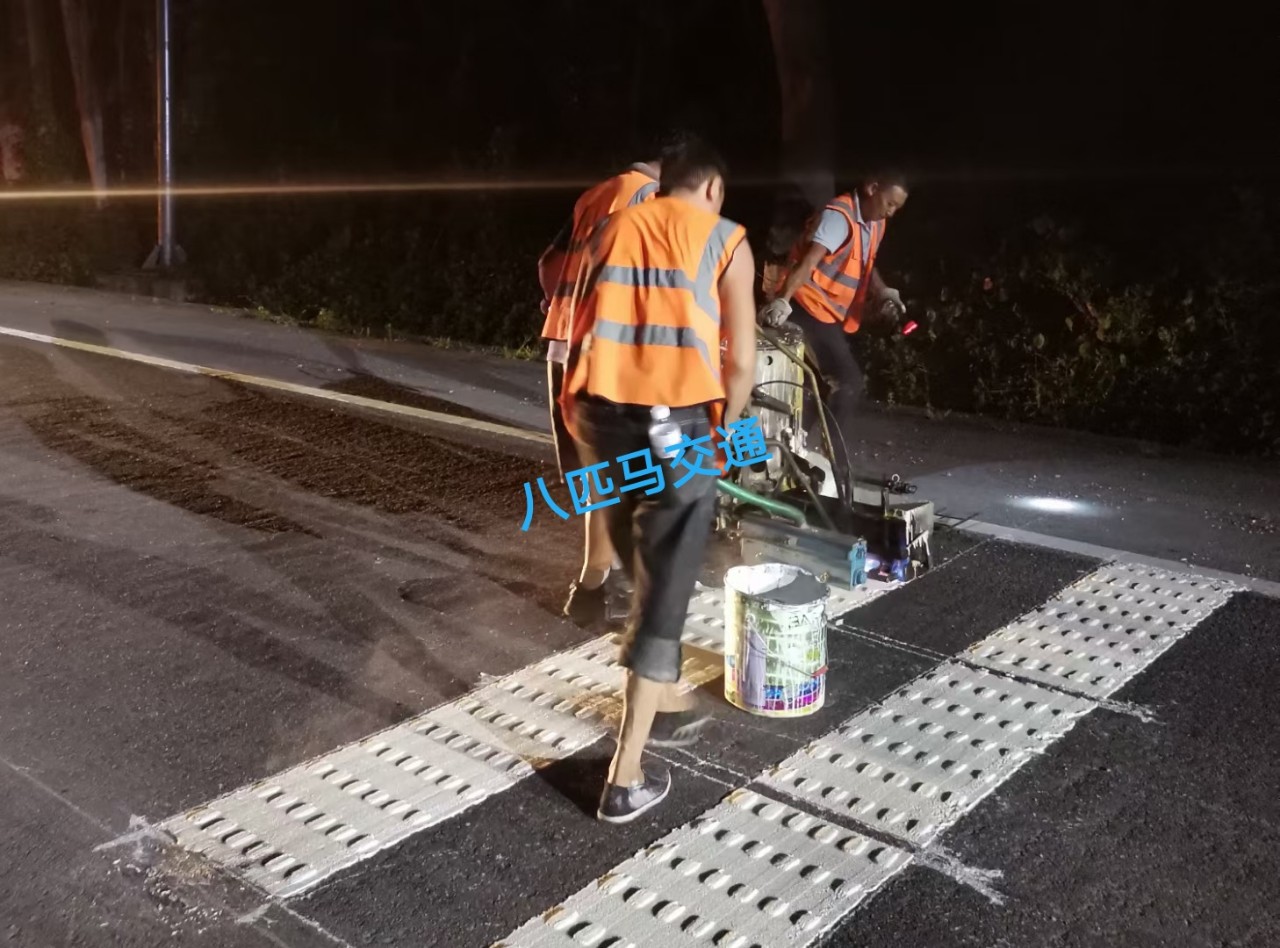 热熔划线一体机震荡线减速带标线机高速公路画线机手推热熔自走