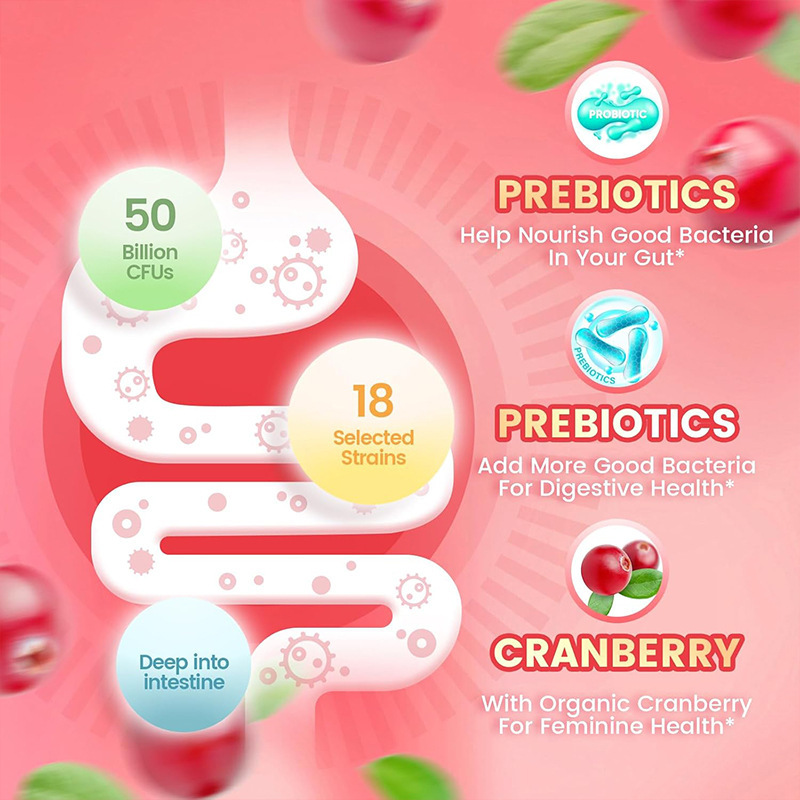 跨境外贸亚马逊热销女性益生菌软糖women probiotic gummies|undefined