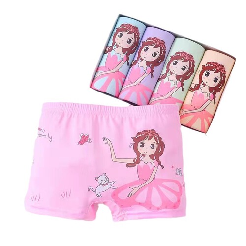 Children's underwear, female cartoon boxer briefs, girls triangle, small, middle and large children, princess boxer briefs, foreign trade wholesale