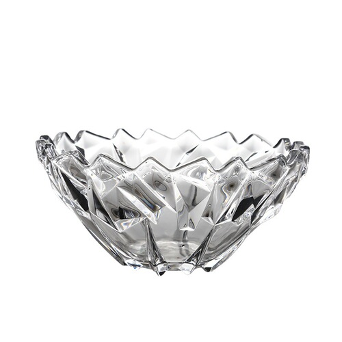 Creative modern Nordic large crystal glass fruit plate home living room coffee table fruit plate snack candy plate fruit bowl
