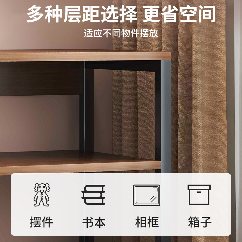 Estante de libro Estante de piso Estante de almacenamiento Estante de sala de estar Estante de exhibición multicapa Estante de exhibición pequeño y simple Estante de libros bajo