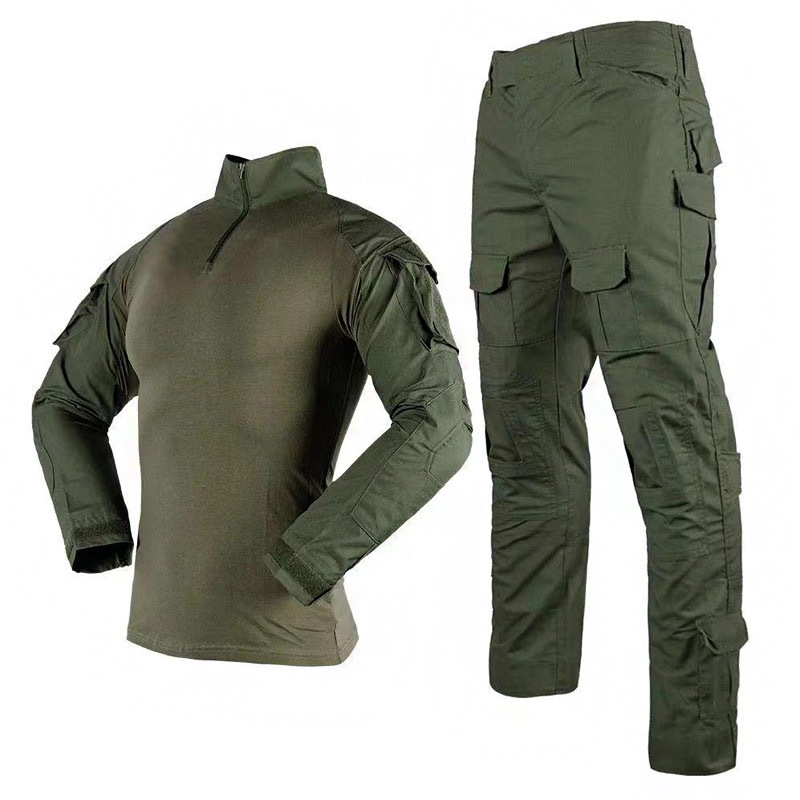 Shanxing G2 Rana Trajes de entrenamiento para hombres manga larga estilo americano al aire libre anti-desgaste trajes físicos de combate a incendios trajes tácticos transpirables