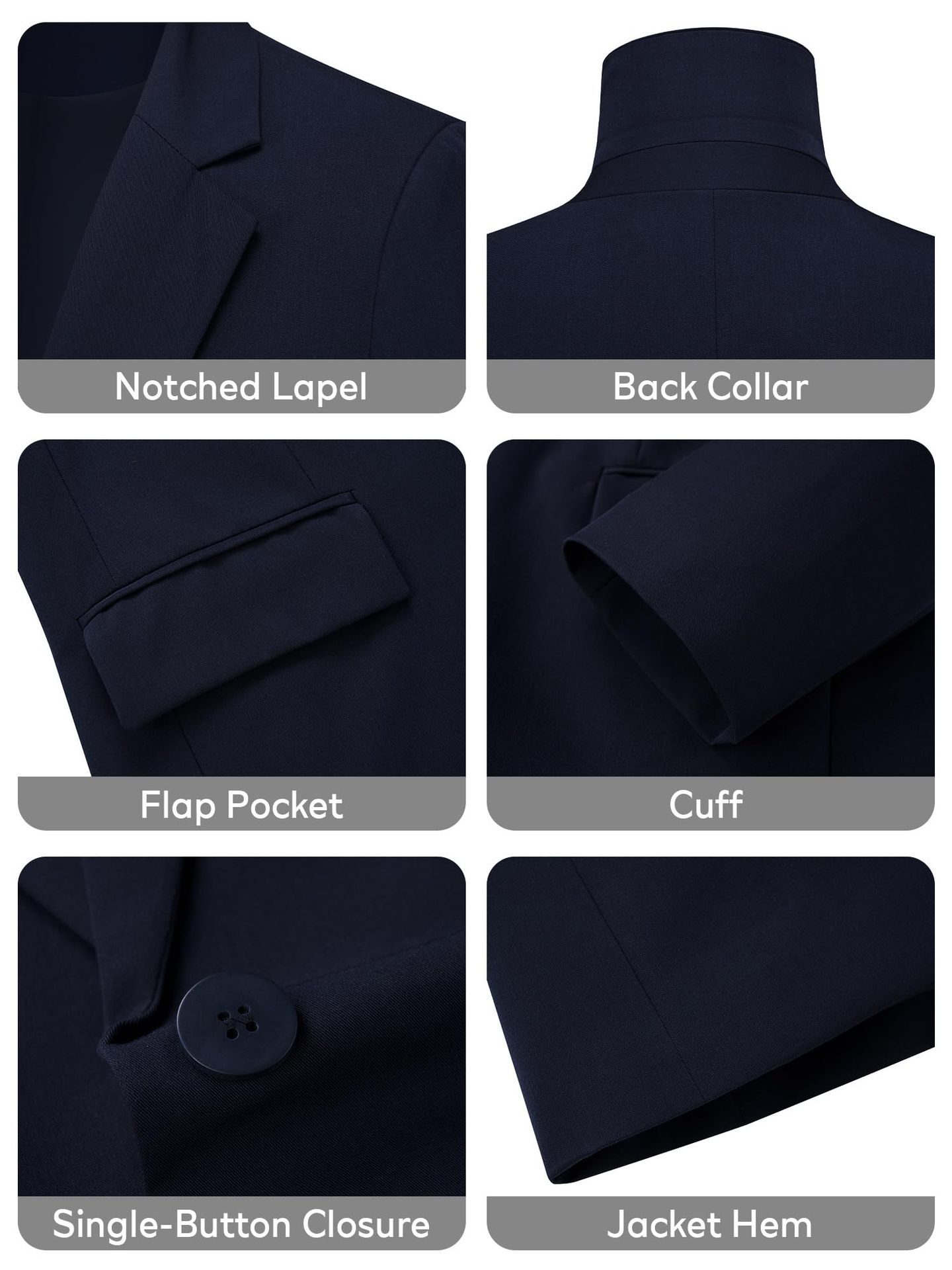 Fashionable Women's Single-button Blazer For Smart Office Wear_voghion.com