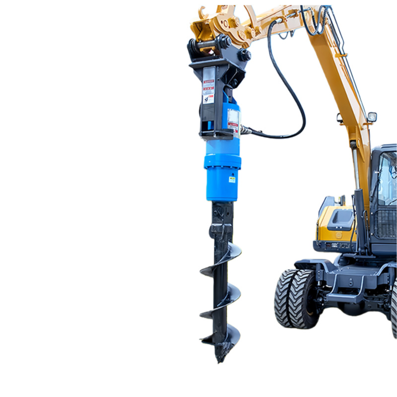máquina de perforación espiral de construcción de cimientos de construcción de pilas de ingeniería fotovoltaica árbol pozo poste eléctrico perforación excavadora perforación