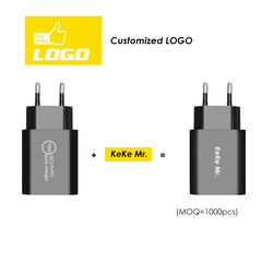New PD12W charger 5V2A European and American British charging head type-c adapter PD+USB charging head