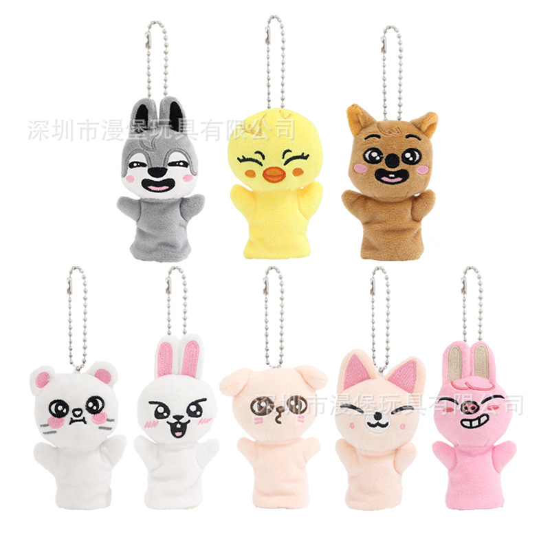 Japanese Shizuoka Prefecture Stray Kids Plush Doll Pendant Li Longfu Huang Xuanchen Finger Puppet Interactive Small Doll