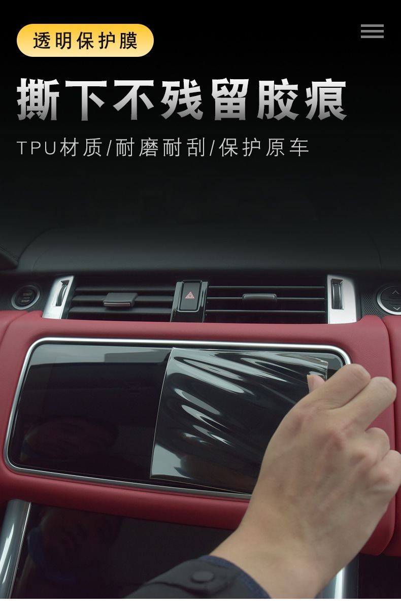 Suitable for 18-22 Honda Crv Dashboard Film Interior Modification Car Accessories Transparent Tpu Special Protective Film