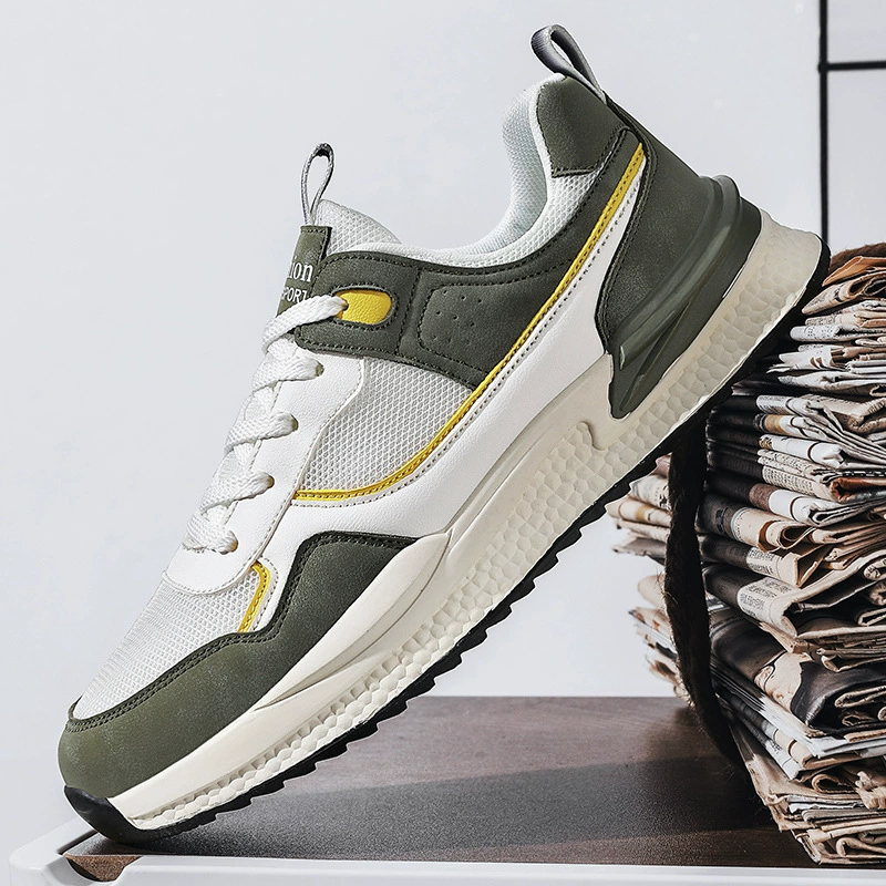 Summer fashionable sports shoes, breathable casual footwear, for import, plus size, Korean style, for running