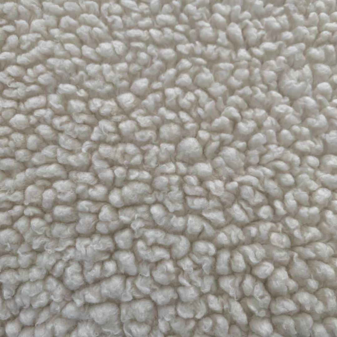 50羊毛混纺圈圈羊剪绒服装大衣编织羊毛毛绒面料