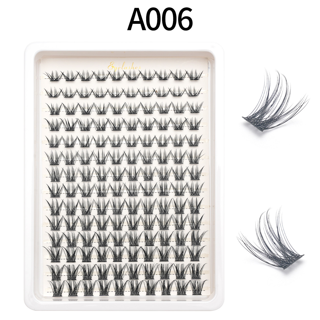 Amazon falsas pestañas venta caliente comercio exterior euroamericano cabello D曲 DIY ojos pestañas al por mayor