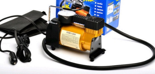 Bomba de inflado de cilindro único montada en vehículo Bomba de inflado eléctrico horizontal Bomba de inflado eléctrico portátil para automóviles
