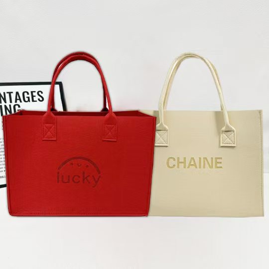 新款毛毡包 礼品款毛毡托特手提包 毛毡购物袋网红托特包