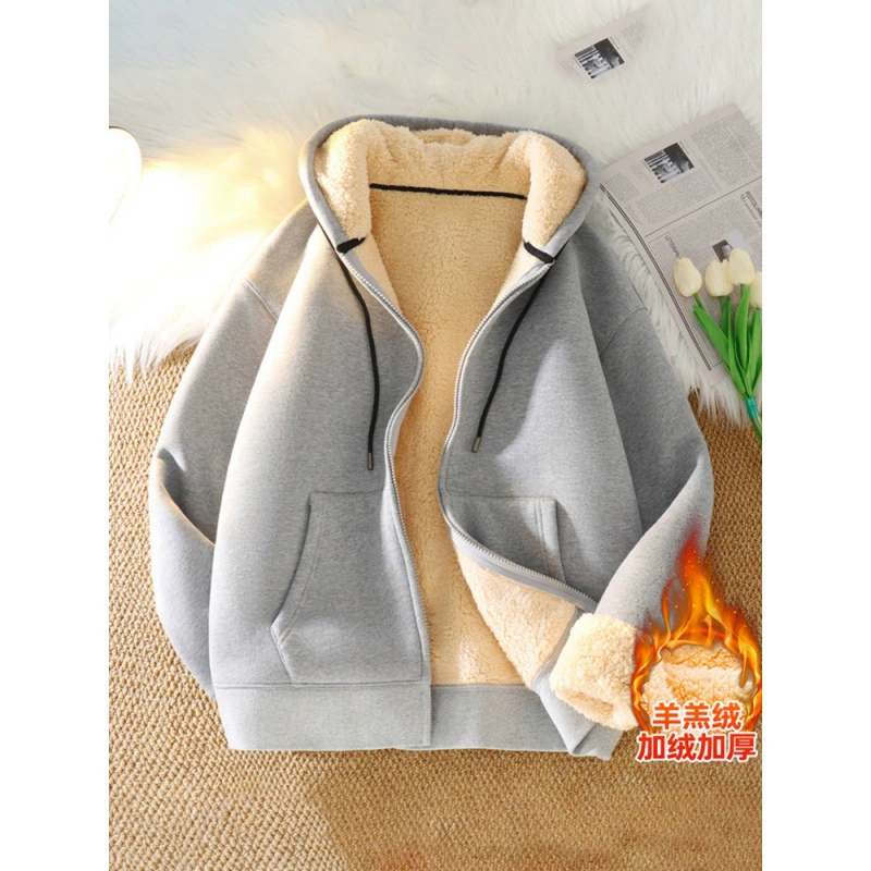 Пальто на молнии мужское пух толстый кашемир с капюшоном свитер мужской зимний толстый теплый повседневный мужской кардиган