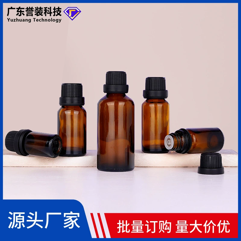 Фабрика спот чайного цвета рафинированного масла бутылка 5ml-100ml стеклянная бутылка противоугонная крышка косметическая сыворотка