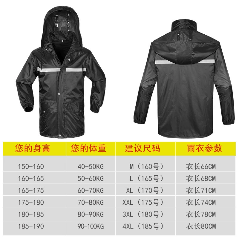 Raincoat, jacket, pleated skirt, short waterproof trousers