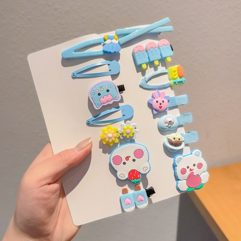 Caricatura curry clip para el cabello lateral de las mujeres clip para el cabello niños lindos clip para el cabello al por mayor