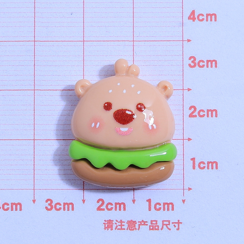 Cute pig costume Children's Fun handmade diy cream glue phone case headdress hairpin jewelry resin accessories wholesale