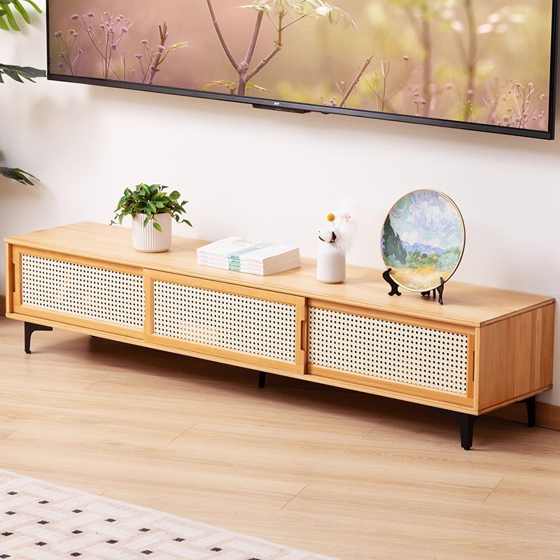 Tv Cabinet Simple Modern Coffee Table Tv Cabinet Combination Small Apartment Living Room Bedroom Light Luxury Floor Cabinet