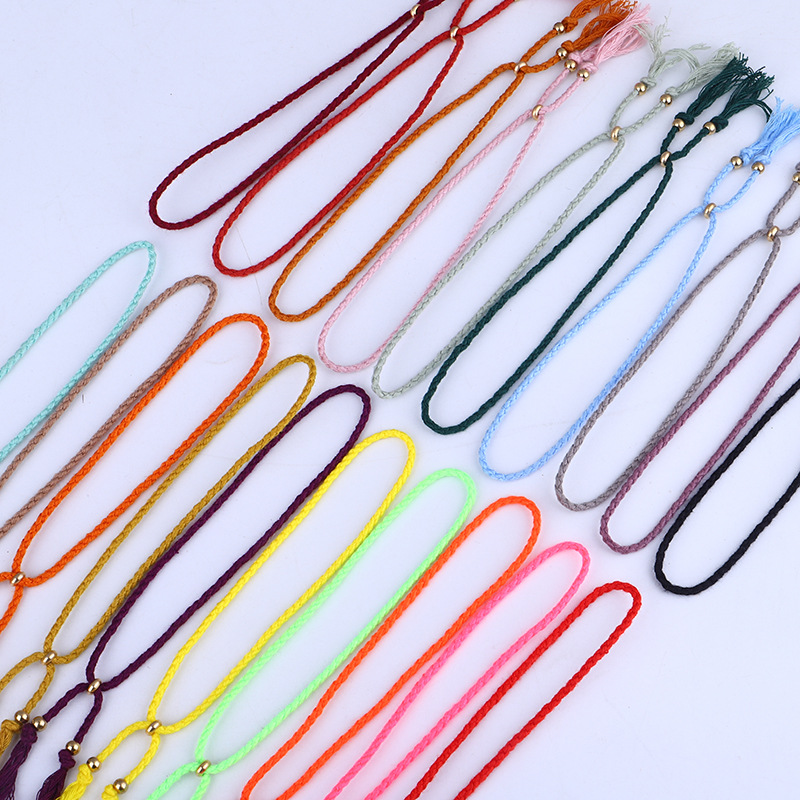 Simple Style Solid Color rope Braid Womenu0027S Bracelets 1 Piece