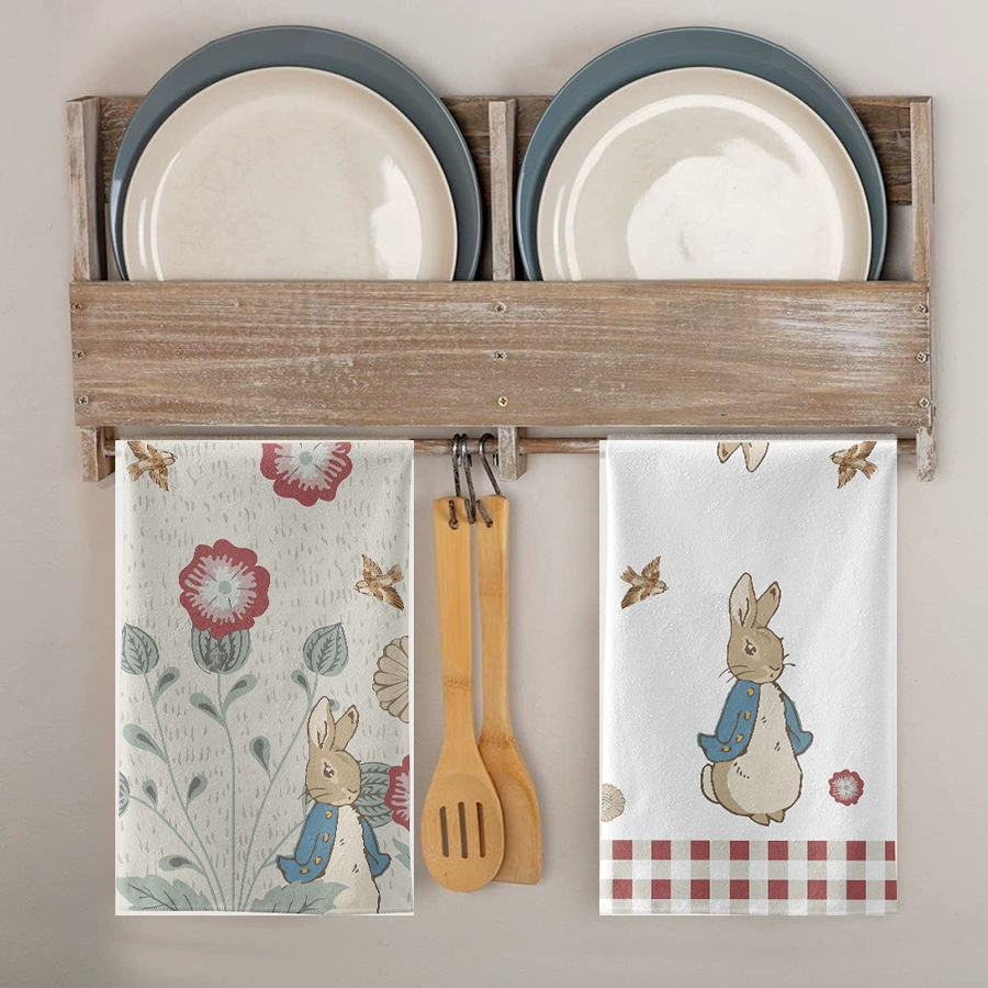 Трансграничное горячее продаваемое кухонное полотенце из микрофибры, чайное полотенце, мягкое впитывающее полотенце для посуды