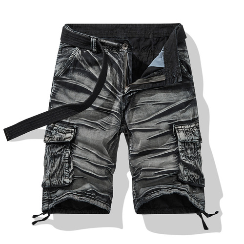 Amazon Summer Men's Work Pants Loose Plus Size Pure Cotton Men's Five-Pocket Casual Pants