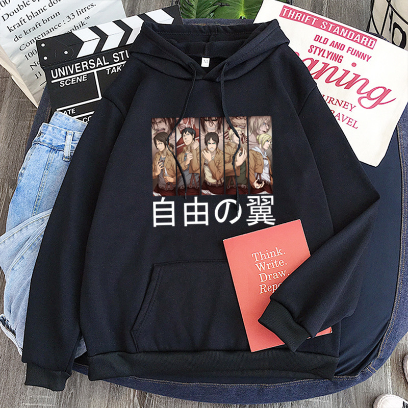 2020 nuevo ataque gigante logo Sudadera con capucha mismo estilo manga larga fleece sudadera suéter 2