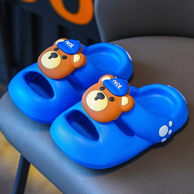 Zapatillas para niños verano antideslizante interior mudo niños al aire libre bebé niños sandalias playa niñas zapatillas de dibujos animados