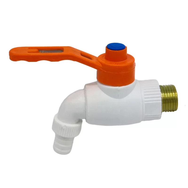 Foreign trade PPR water faucet ball valve high -quality plastic fast opening large flow riot durability 4 cents cold water faucet iron handle