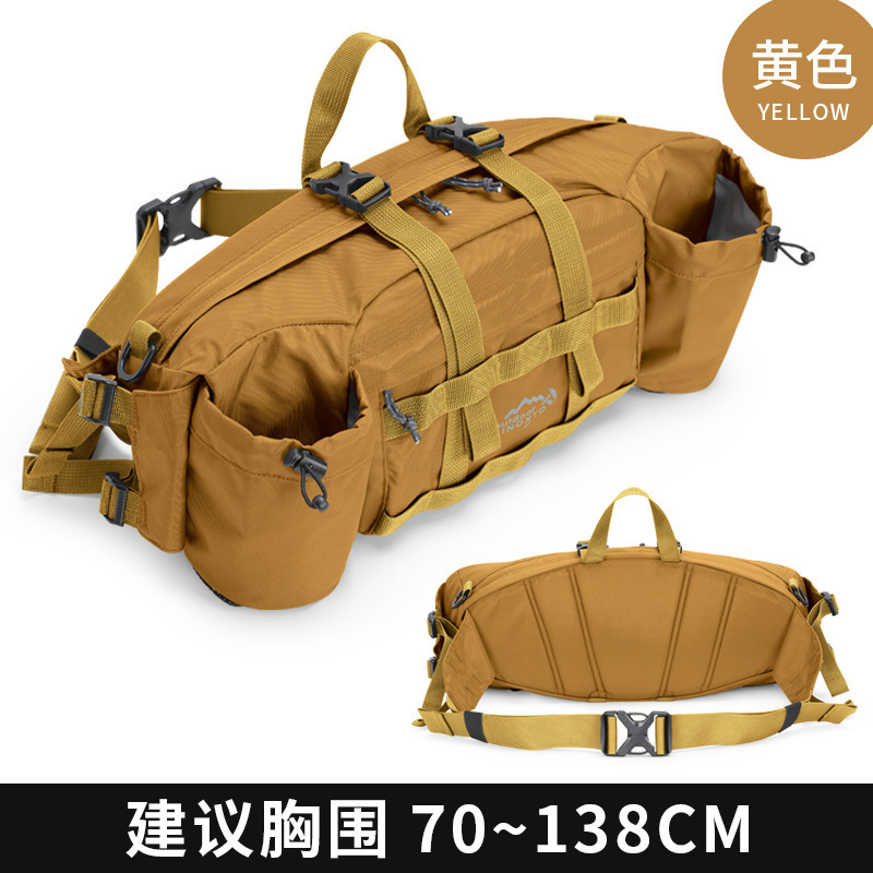 INOXTO イーグル柄 アウトドア ウエストバッグ 通気性 多層式 登山用 水筒 フィットネス 旅行 タクティカルバッグ アウトドア スポーツバッグ|undefined
