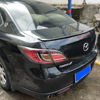 Suitable for 2009-2015 Mazda 6 Ruizhi Rear Wing Modification Horizontal Pressure Tail Fixed Wing Without Drilling with Paint (Fixed wind wing)