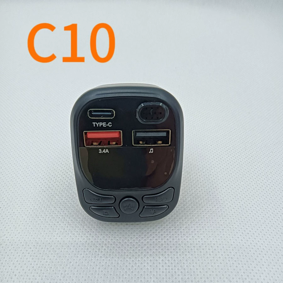 Трансграничный C10 автомобильный Bluetooth MP3 громкой связи карты воспроизведения FM-передатчик 3A bluetooth автомобиль источник завод