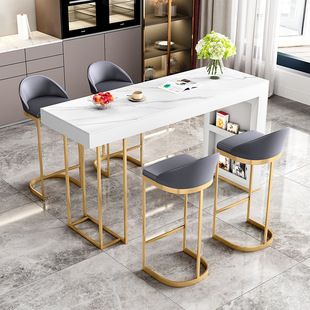 Modern Simple Slate Bar Table Home Marble Dining Bar Living Room Partition Open Kitchen Island
