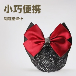 Full-Time Working Women's Hairpin Hair Clip Hair Net Jewelry Service Work Professional Bow Hair Accessories Hair Net