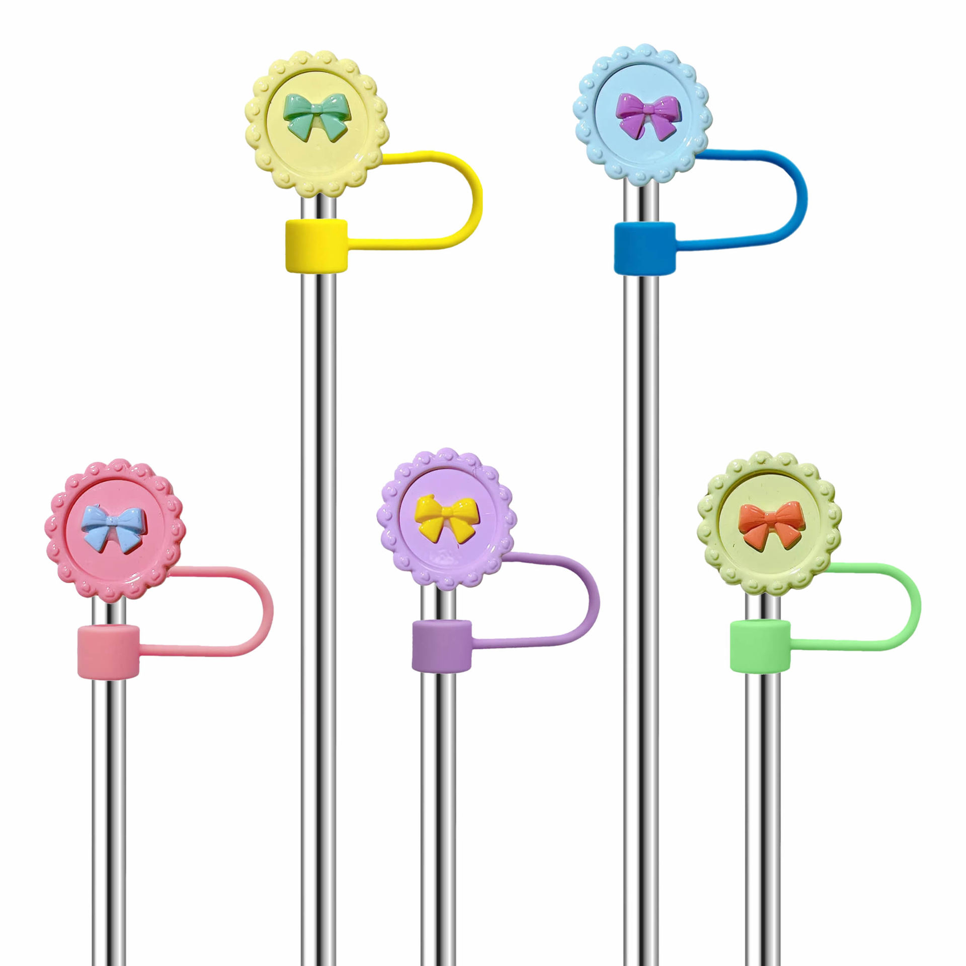 Cartoon dustproof straw