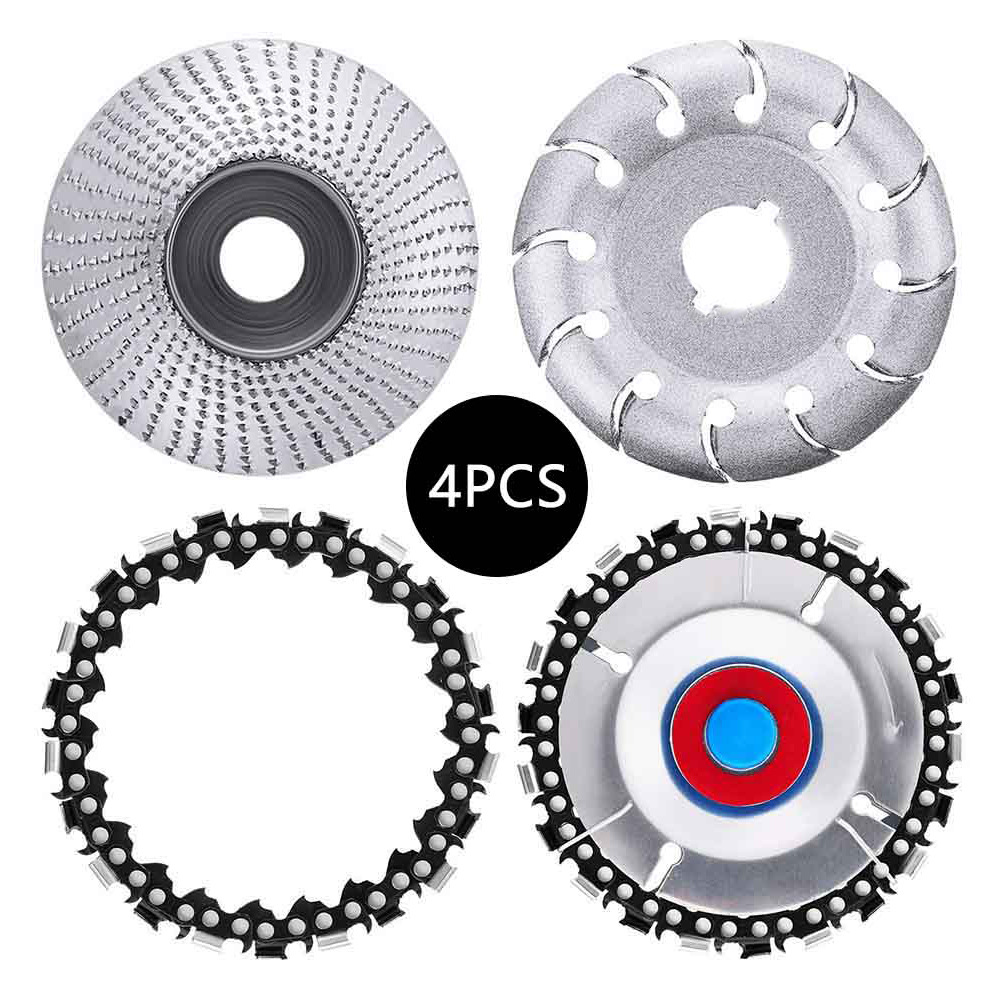 4套角磨机链条盘三齿铲刀打磨刺盘茶盘套件
