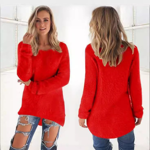 eBay Fall/Winter Bestselling WISH Fashion Solid Color Long-Sleeve Women's Sweater Top