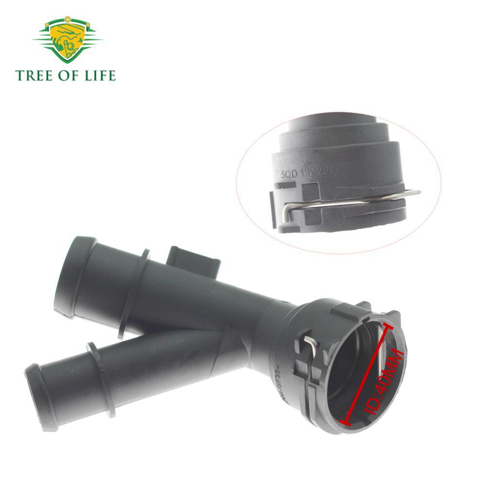 5QD 122 291 AF para conector de agua de refrigeración de refrigerante de motor Audi image 4