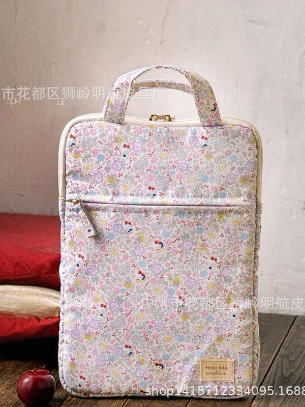 Japanese Style New Flower Cat Rabbit 12inch Computer Bag Cute Cartoon Satchel iPad Tablet Bag