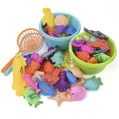 Fishing toy, fishing bulk self-matched, bulk fish, fishing rod, fish basket, air pump, fish round pool sand